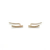 Stardust | Gold Climber Earrings-Ingrid Caduri Jewelry