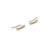Stardust | Gold Climber Earrings-Ingrid Caduri Jewelry