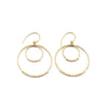 Champagne | Tiered Gold Hoop Earrings