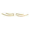 Dainty Hammered | Gold Climber Earrings