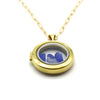 Rare sea glass locket with 14k gold filled