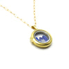 Rare sea glass locket with 14k gold filled