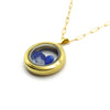 Rare sea glass locket with 14k gold filled