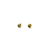 Peridot | Rose Cut & Gold Earrings