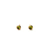 Peridot | Rose Cut & Gold Earrings