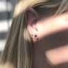 Peridot | Rose Cut & Gold Earrings