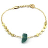 Sea Glass and Gold Bracelet