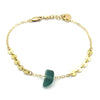 Sea Glass and Gold Bracelet