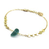 Sea Glass and Gold Bracelet