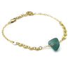 Sea Glass and Gold Bracelet