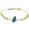 Sea Glass and Gold Bracelet