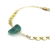 Sea Glass and Gold Bracelet