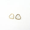 Dainty Heart | Gold Earrings