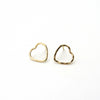 Dainty Heart | Gold Earrings