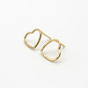 Dainty Heart | Gold Earrings