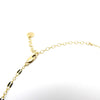 Dainty Heart | Hammered Bar | Gold Necklace