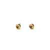 White Topaz | Rose Cut & Gold Earrings