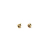 White Topaz | Rose Cut & Gold Earrings