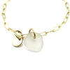 Customizable Sea Glass Charm Bracelet Made with 14 Karat Gold Fill