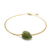 Alexandra | Sea Glass + Gold Anklet