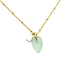 June | Sea Glass + Gold Necklace