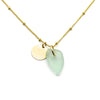 June | Sea Glass + Gold Necklace