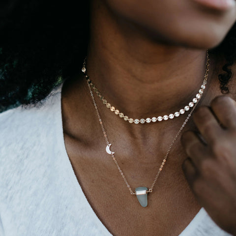Full Moon | Choker Necklace-Ingrid Caduri Jewelry
