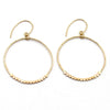 Champagne | Gold Hoop Earrings