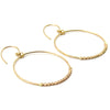 Champagne | Gold Hoop Earrings