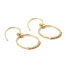 Champagne | Gold Hoop Earrings