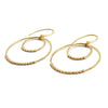 Champagne | Tiered Gold Hoop Earrings