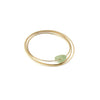 hammered gold bangle bracelet with sea glass