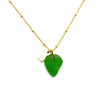 June | Sea Glass + Gold Necklace