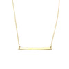 dainty gold bar necklace