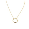 dainty gold ring layerable necklace