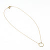 dainty gold ring layerable necklace