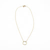 dainty gold ring layerable necklace