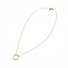 dainty gold ring layerable necklace