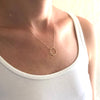 dainty gold ring layerable necklace