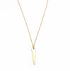 dainty gold jewelry, layerable spike necklace