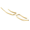 Dainty Hammered | Gold Climber Earrings