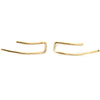 Dainty Hammered | Gold Climber Earrings