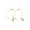 Heart Hoop Earrings | Sea Glass & Gold