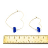 Heart Hoop Earrings | Sea Glass & Gold