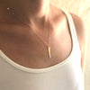 dainty gold jewelry, layerable spike necklace