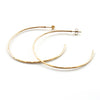 hammered gold hoop earrings