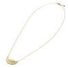 Half Sun | Gold Necklace-Hammered-Ingrid Caduri Jewelry