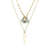 Sierra | Sea Glass + Gold Necklace