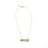Irene | Sea Glass + Gold Necklace-Light Aqua-Ingrid Caduri Jewelry