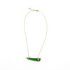 Irene | Sea Glass + Gold Necklace-Emerald-Ingrid Caduri Jewelry